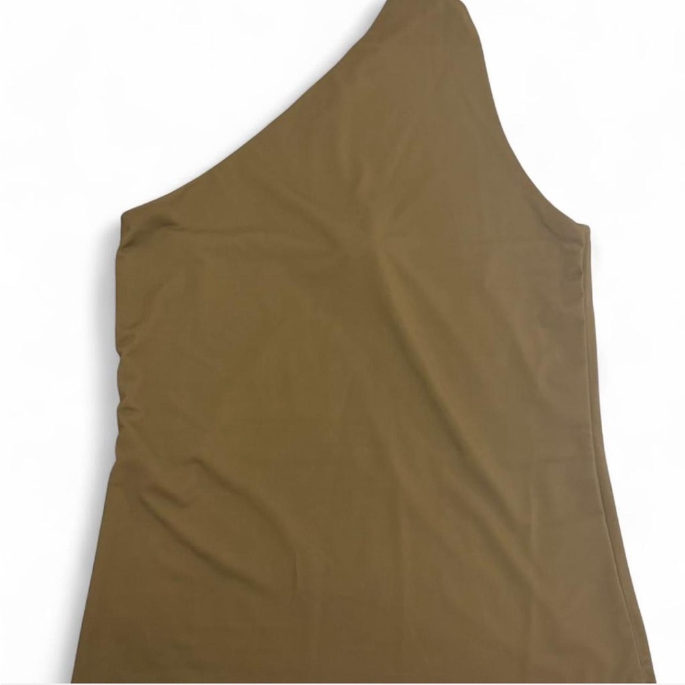 H&M One-Shoulder Olive Green Top